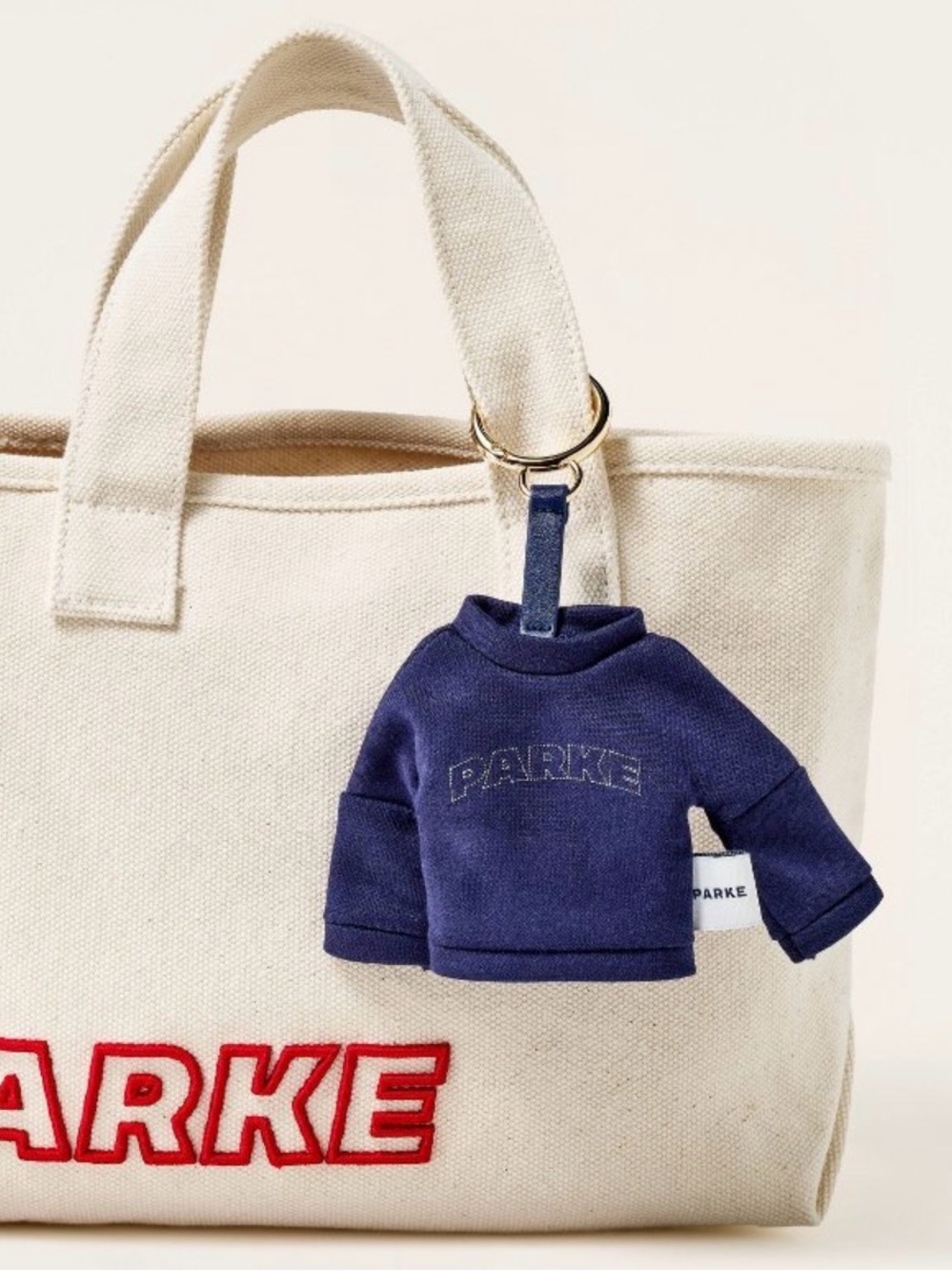 PARKE x Target Keychain  Mockneck Navy Mini Sweatshirt NEW NWT